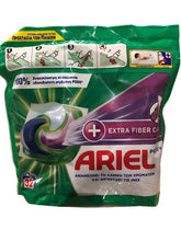 Ariel Allin1 Pods + Extra Fiber Care – 32 stuks (806,4g) – Krachtige Reiniging & Vezelverzorging